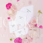 Invitation suite mock up, floral stationery mock up with peonies and roses {Berries 04}