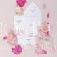 Invitation suite mock up, floral stationery mock up with peonies and roses {Berries 06}