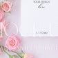 Invitation suite mock up, floral stationery mock up with pink and ivory roses {Tenderness 04}