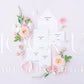 Invitation suite mock up, floral stationery mock up with pink and ivory roses {Tenderness 09}