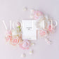 Greeting card mockup, mockup flatlay photography {Posy 03}