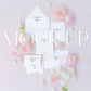 Greeting card mockup, mockup flatlay photography {Posy 06}